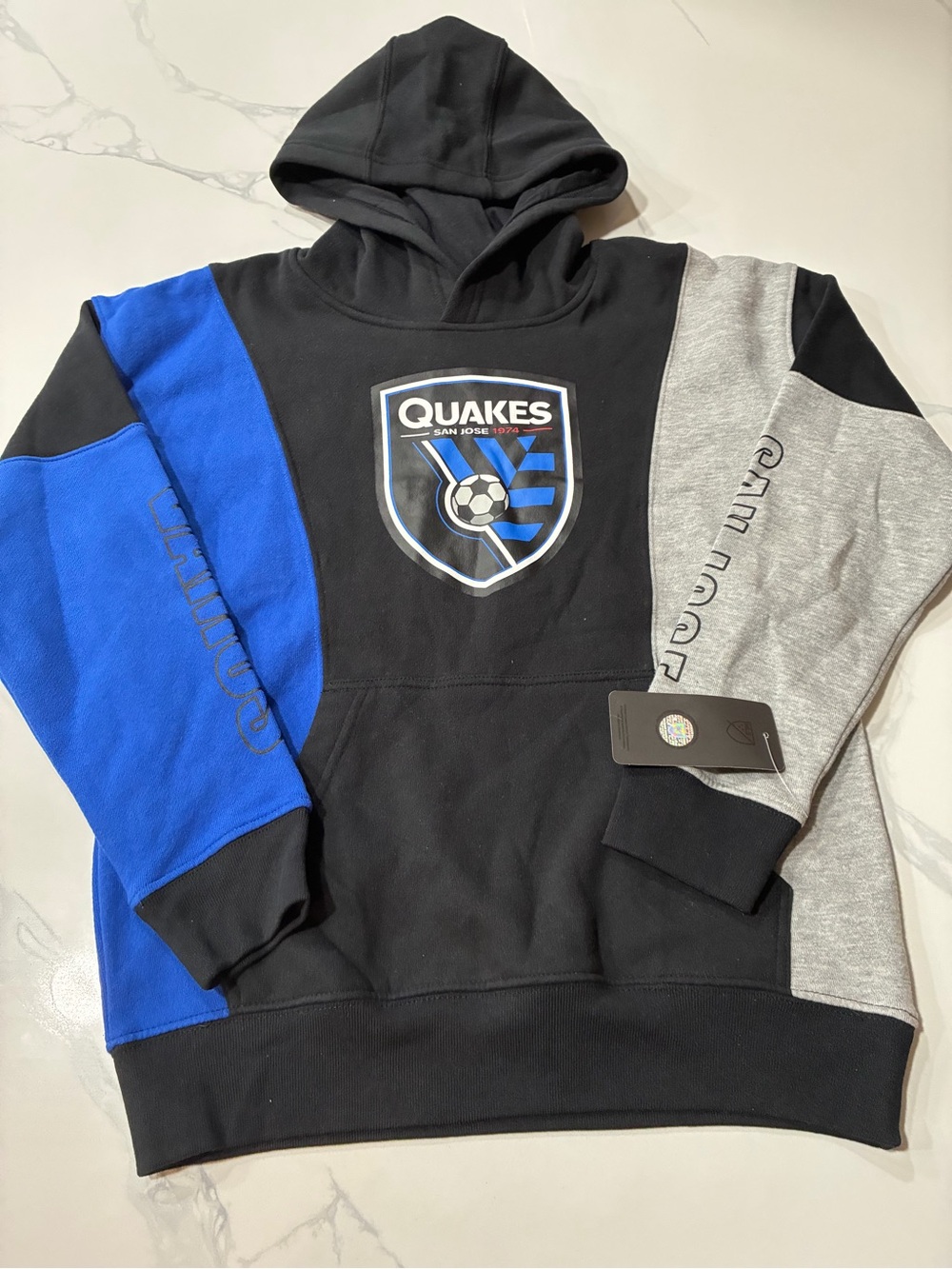 San Jose Quakes MLS Youth Hoodie (Medium 10-12) Retails For $65